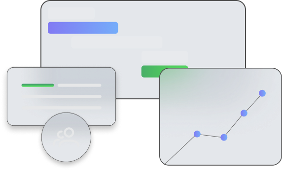 Illustration einer mobilen App
